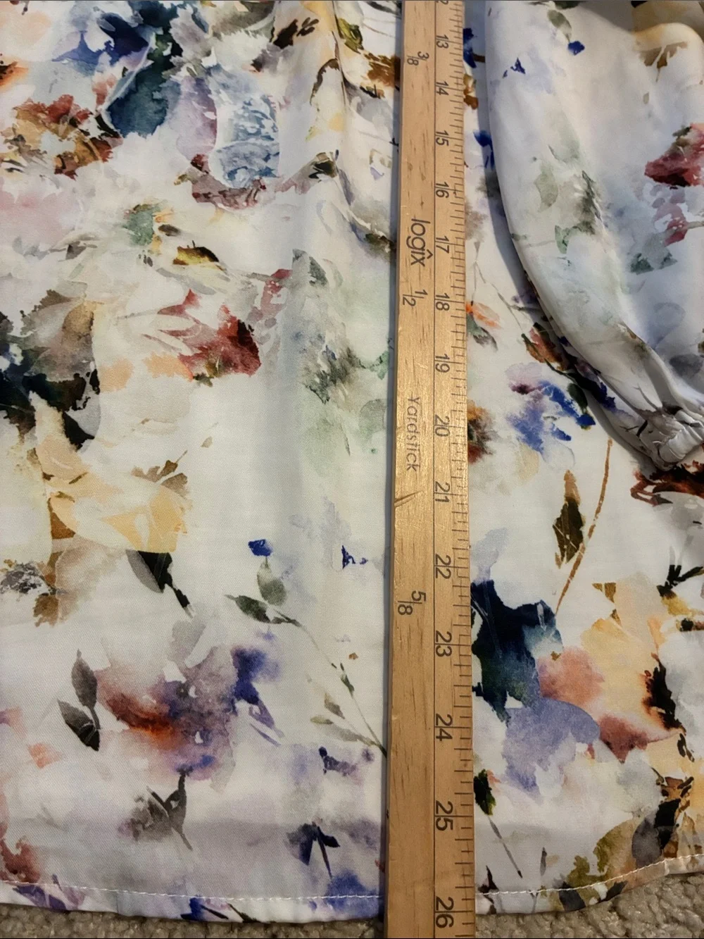 Anthropologie Dolan Araminta Cream Floral Ruffle Keyhole Blouse Small